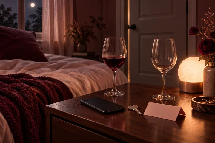 Editorial illustration accompanying: What should I decide when a man only wants to see me late at night?
