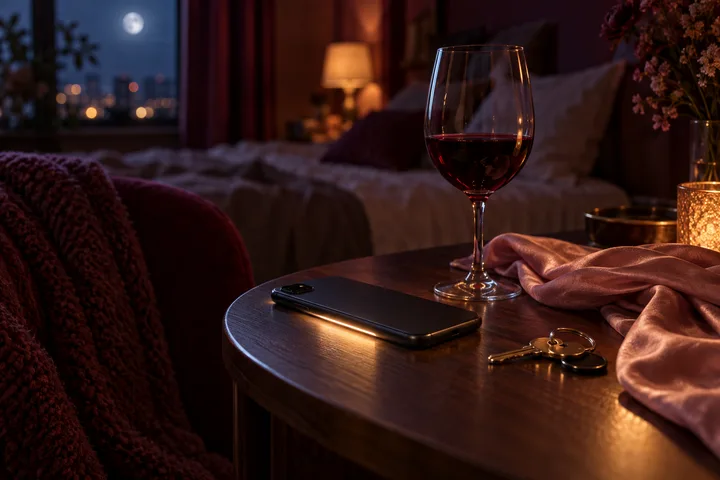 Editorial illustration accompanying: What should I decide when a man only wants to see me late at night?